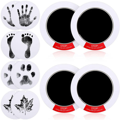 14 Pcs Paw Print Kit for Dogs Mess Free Ink Pad Dog Hand Footprints Inkless Clean Touch Ink Pad with 10 Cards Pet Family Memory Gift