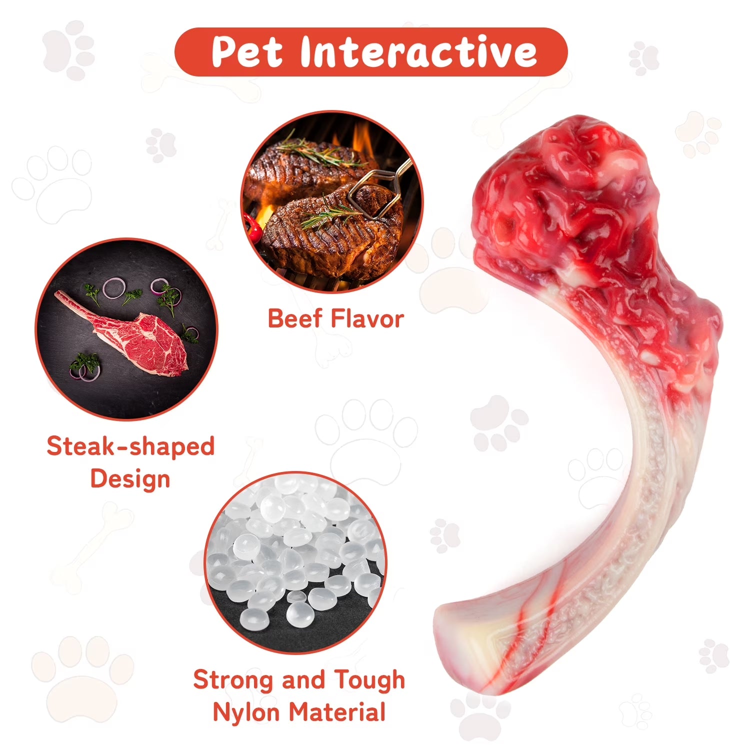 7 Pack Dog Toys for Aggressive Chewers, Tough Indestructible Dog Chew Bone, Plush Dog Squeak Toy, Teething Dog Rope Toys, for Puppies Small Medium Dogs