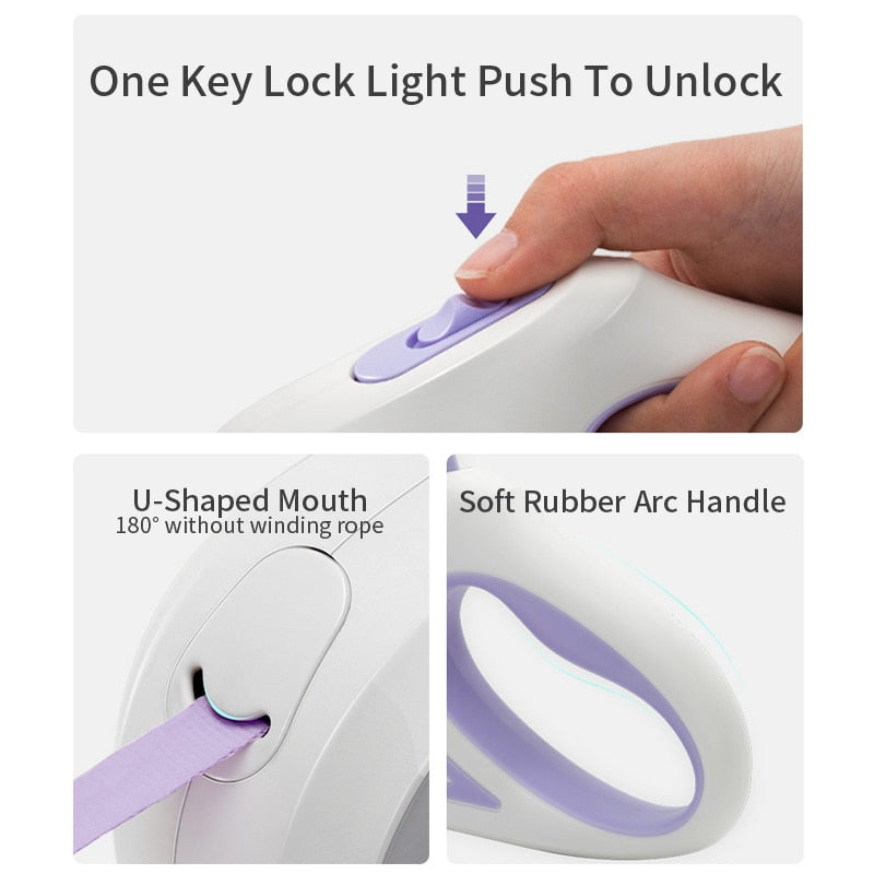Lighted Retractable Leash